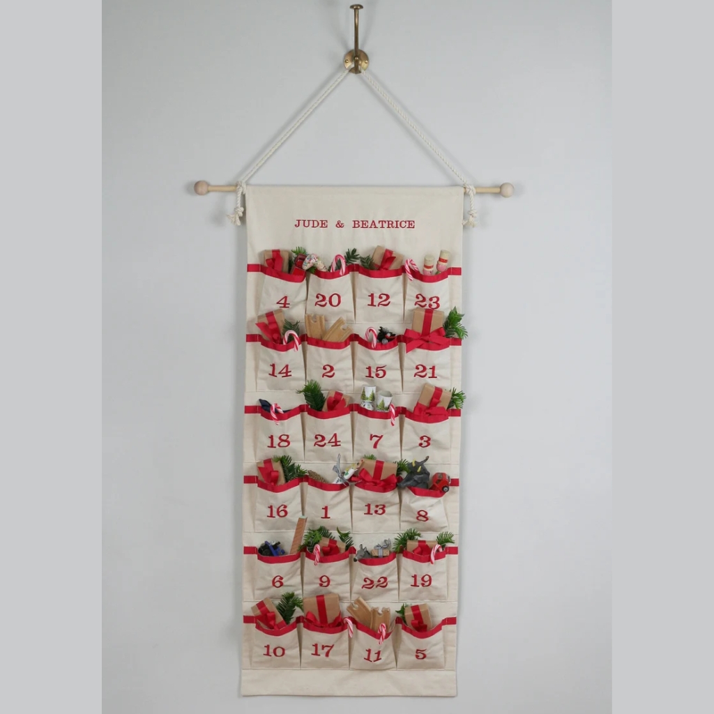 Advent Calendar With Pockets © HideandSeekTextiles | etsy.com