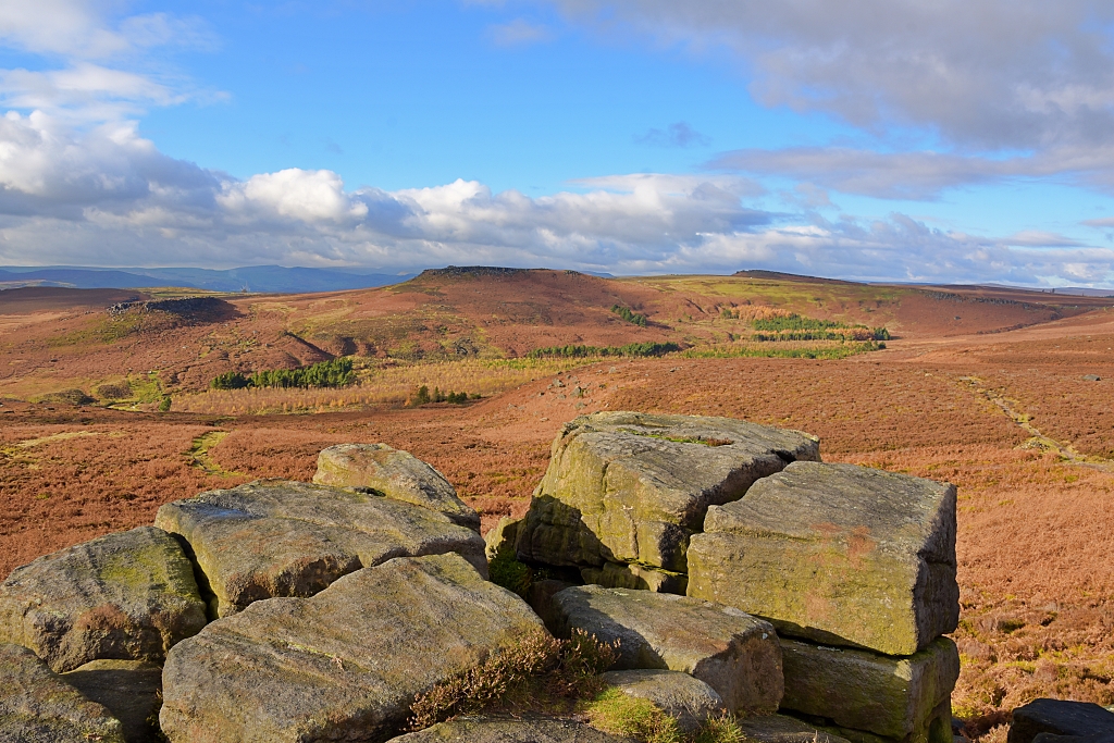 View to Higger Tor with Carl Wark Hillfort on the Left © essentially-england.com