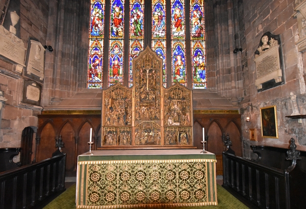 The St. Wilfred's Chapel and Altar with The Brougham Triptych © essentially-england.com