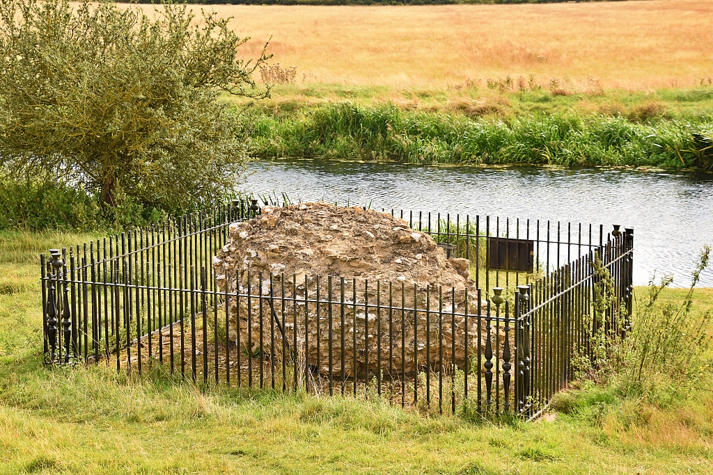 Fotheringhay Castle Masonry Next to the River Nene © essentially-england.com