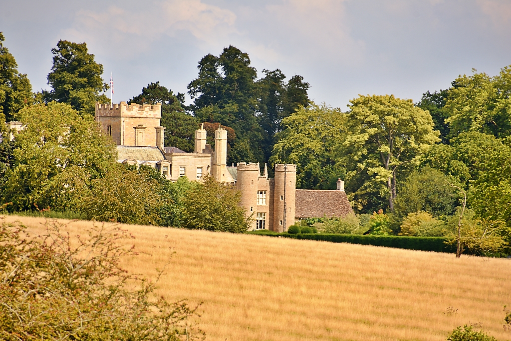 View of Elton Hall on our Fotheringhay Circular Walk © essentially-england.com