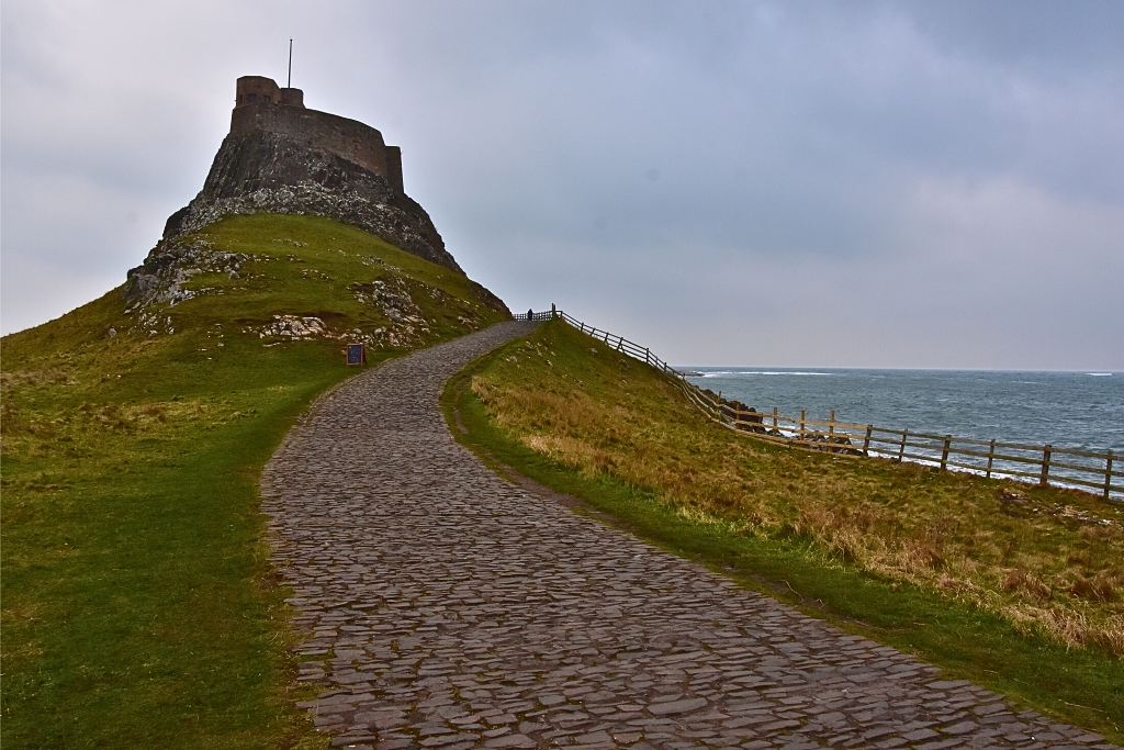 The Approach to Lindisfarne Castle © essentially-england.com