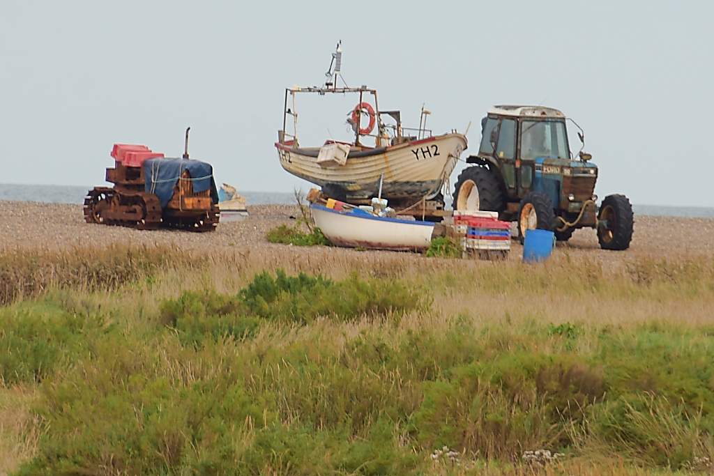 Fishing Boats on Cley Beach © essentially-england.com