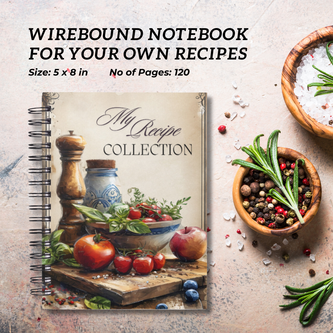 Essentially-England My Recipe Collection Wirebound Notebook | essentially-england.com 