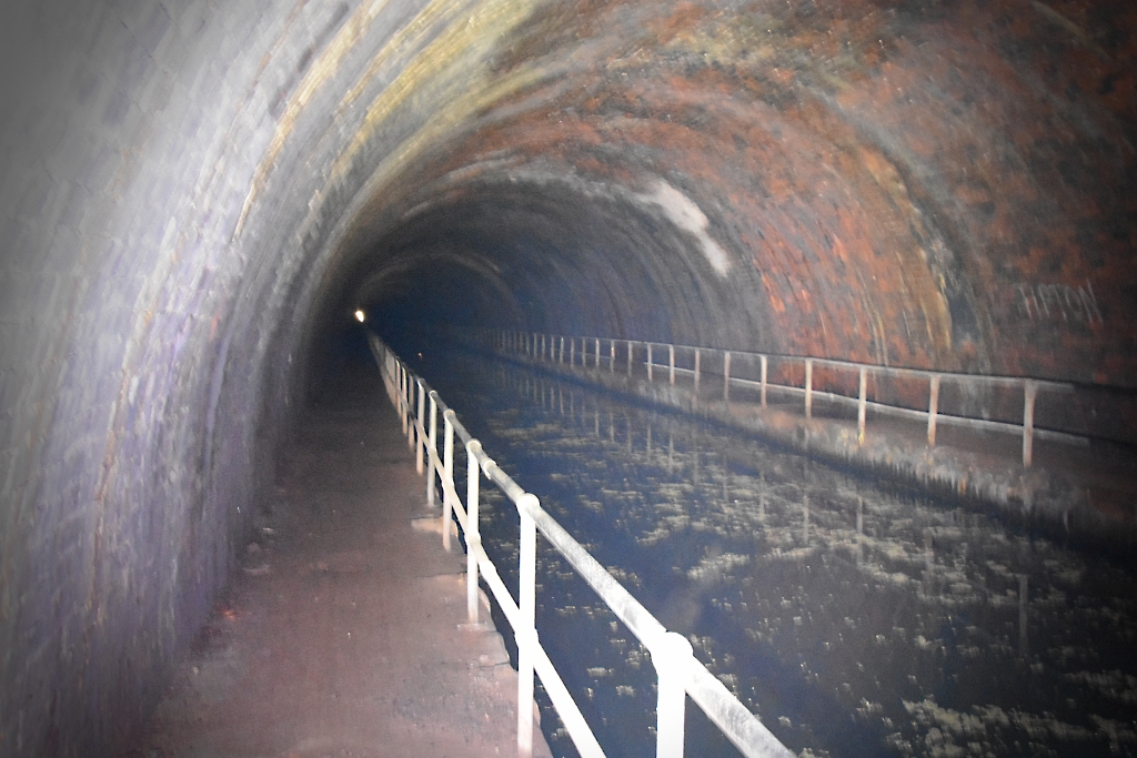 The Highlight of our Netherton Tunnel Canal Walk - Inside the Netherton Tunnel © essentially-england.com