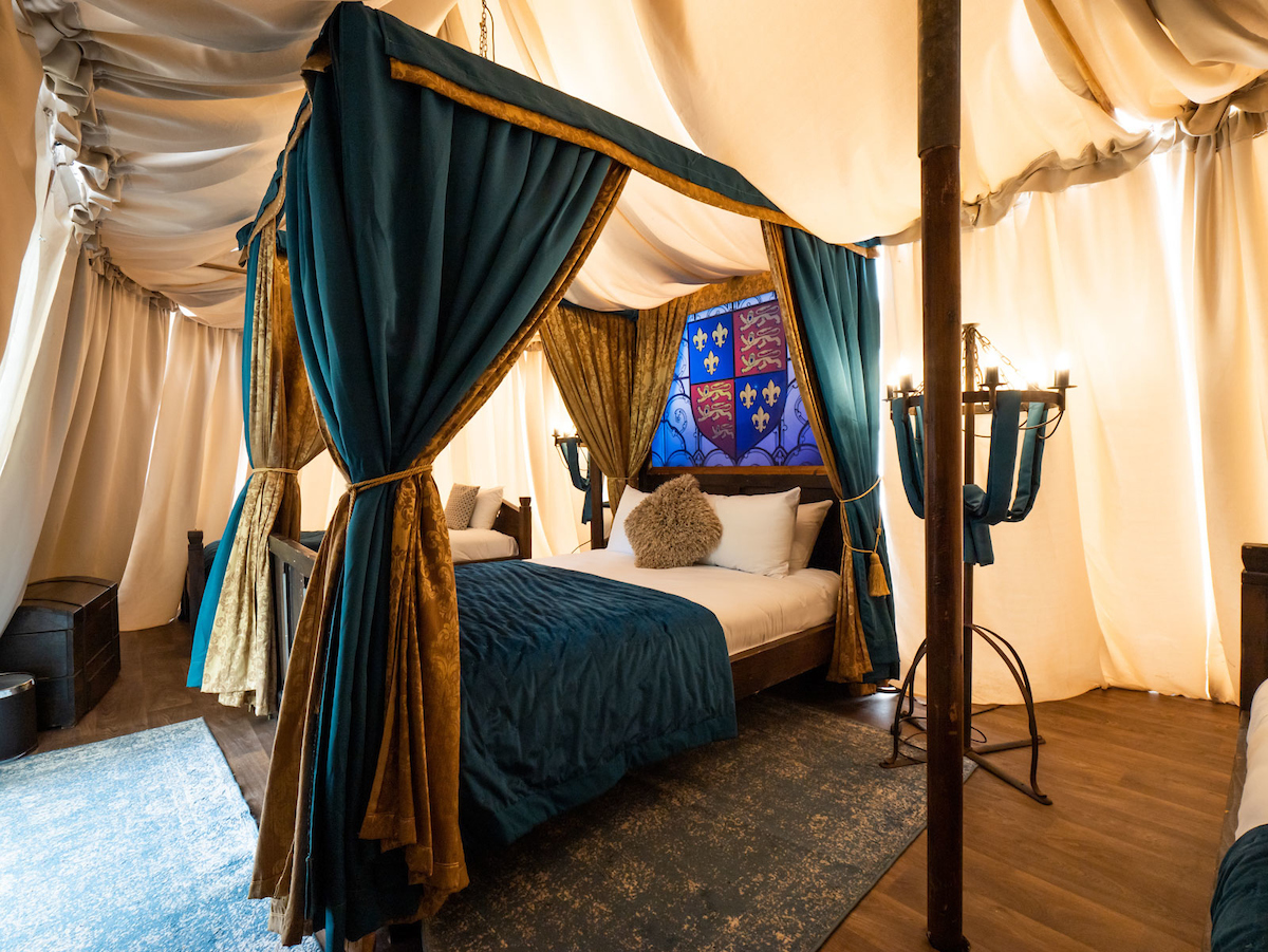 Premium King Tent in Warwick Castle Knights Village © merlinassetbank