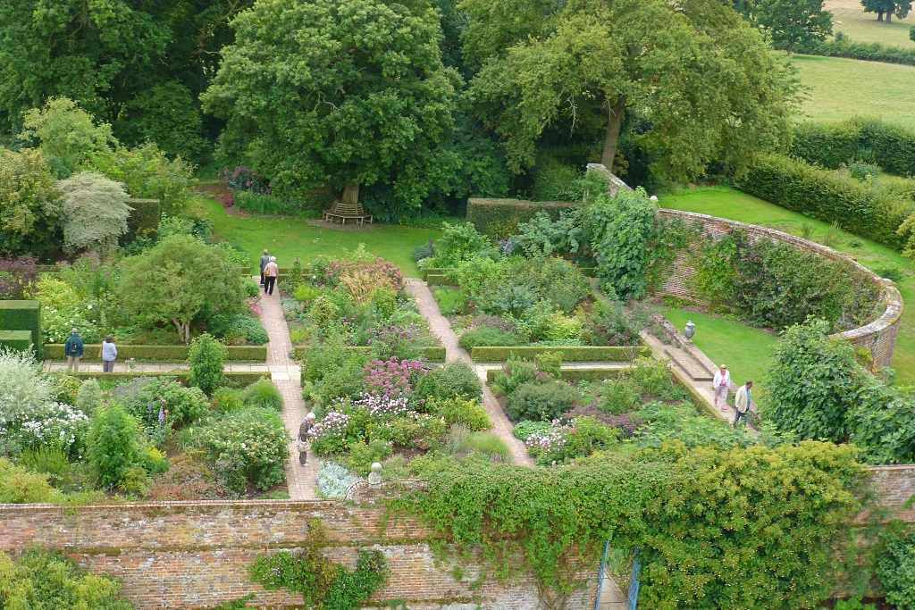 View of Sissinghurst Gardens from the Castle Tower © essentially-england.com