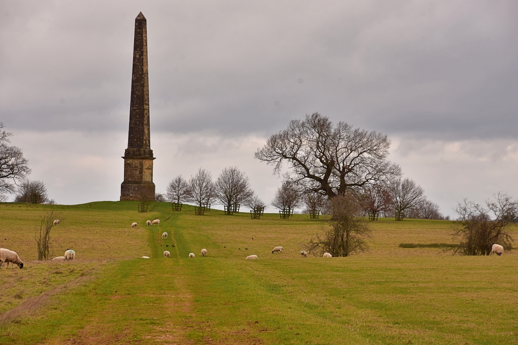 The Footpath to Wolfe's Obelisk in Stowe Parkland © essentially-england.com