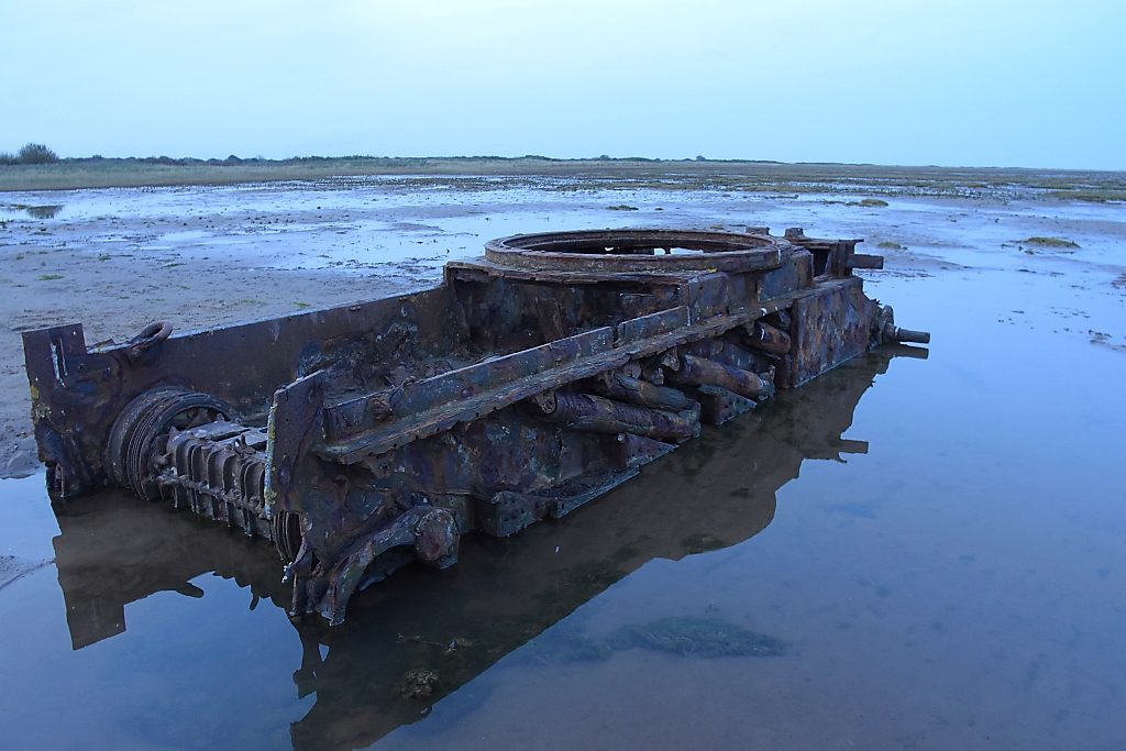 The Comet Tank in Saltfleetby-Theddlethorpe Dunes National Nature Reserve © essentially-england.com