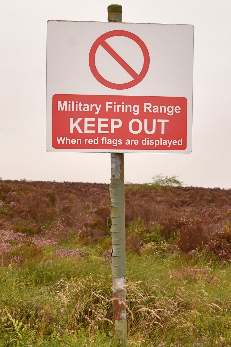 Firing Range Warning Sign © essentially-england.com