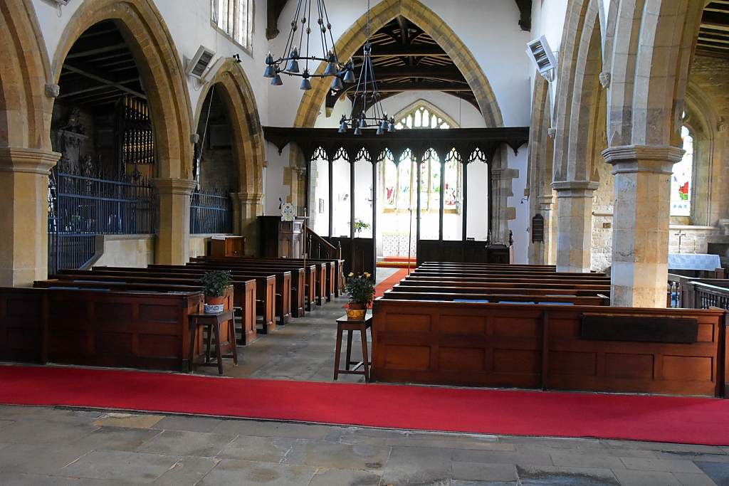 Inside The Church of St. John the Baptist in Harringworth © essentially-england.com