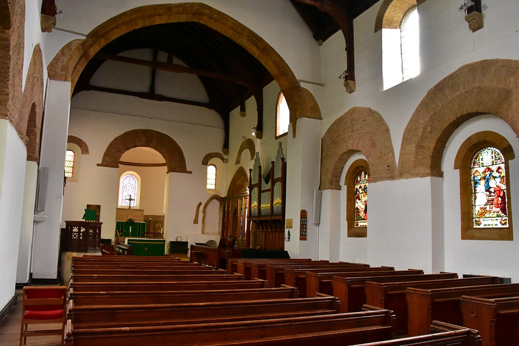 The Interior of All Saints' Church in Brixworth © essentially-england.com