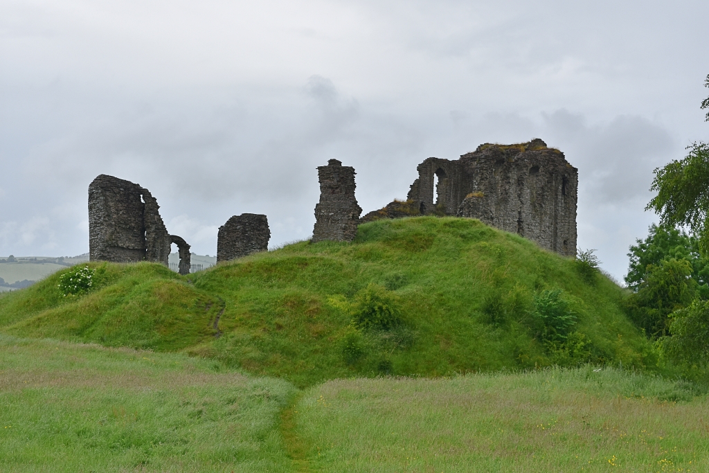 The Stone Castle Ruins on Top of the Motte in Clun © essentially-england.com