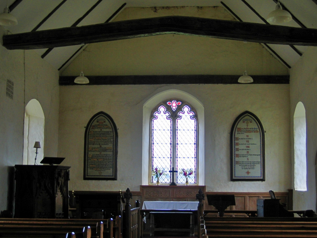 Inside St. Andrew's Church in Covehithe © essentially-england.com