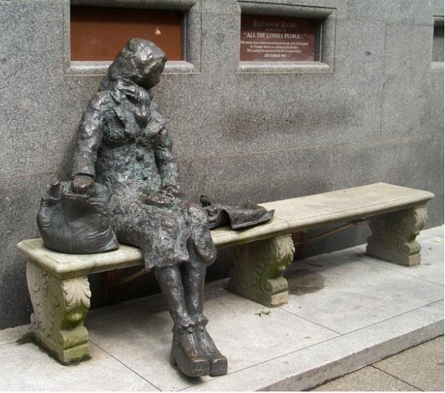 Liverpool and the Beatles: Eleanor Rigby Statue © Sheila Smith
