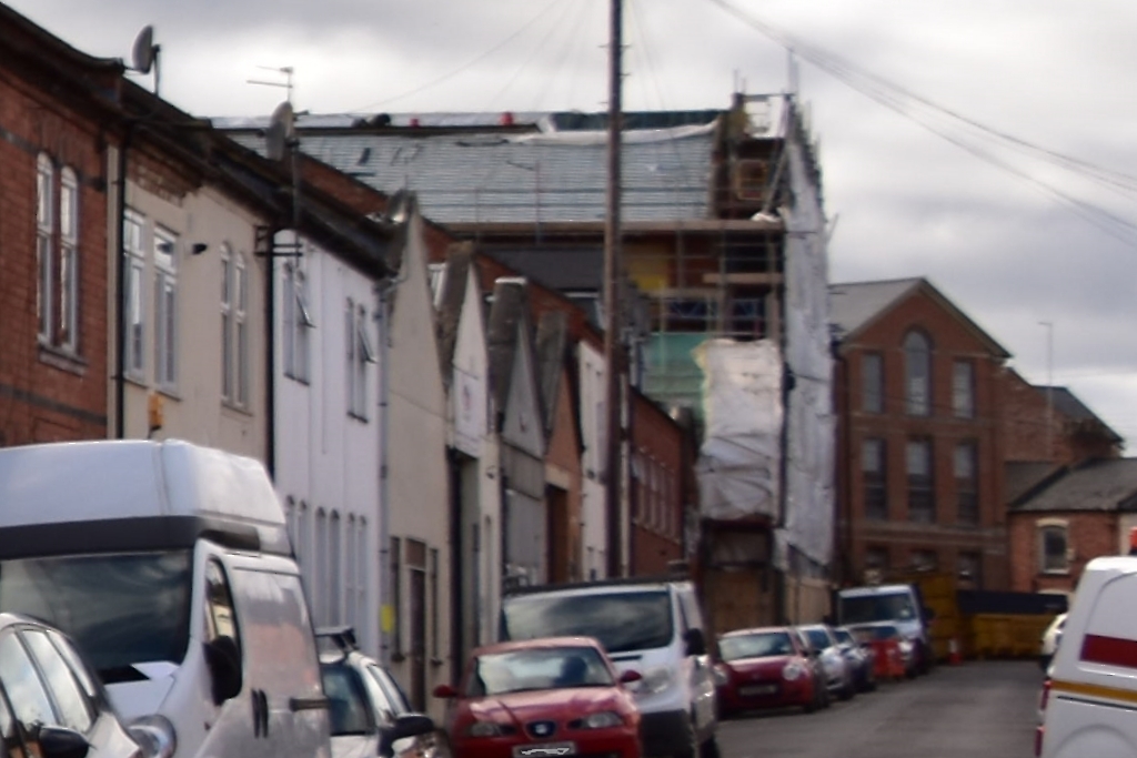 Globe Leather Works Boarded Up for Regeneration © essentially-england.com