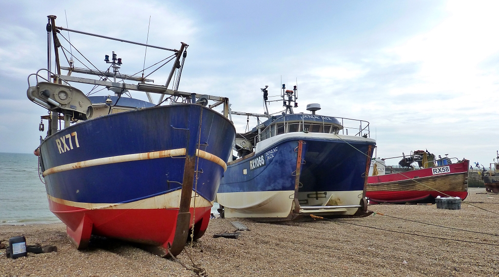 The Fishing Fleet on Hastings Beach © essentially-england.com