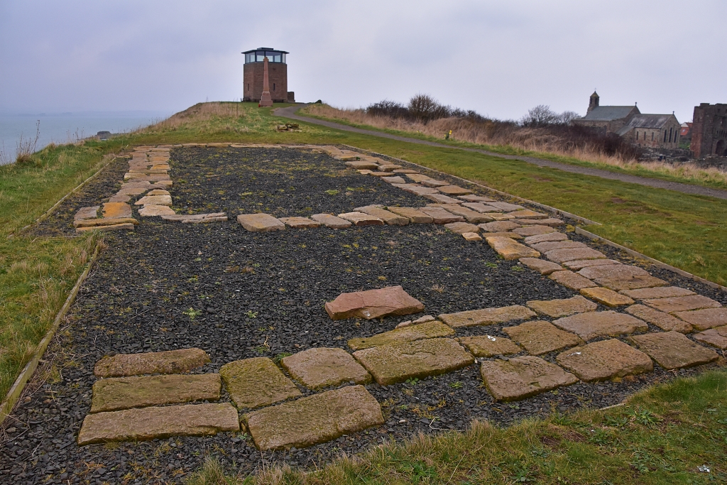 Anglo-Saxon Church Site and Lookout Tower on Lindisfarne © essentially-england.com