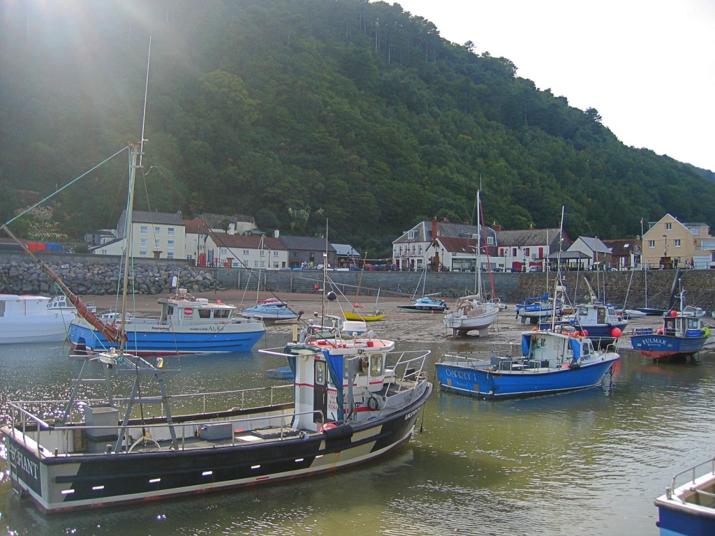 Minehead Harbour at Low Tide © essentially-england.com