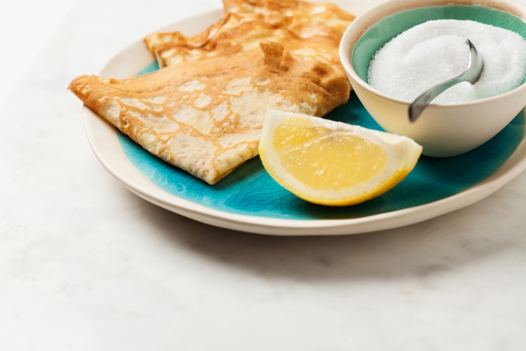 Traditional Pancakes with Lemon Juice and Sugar © Natalia Van Doninck | Getty Images canva.com