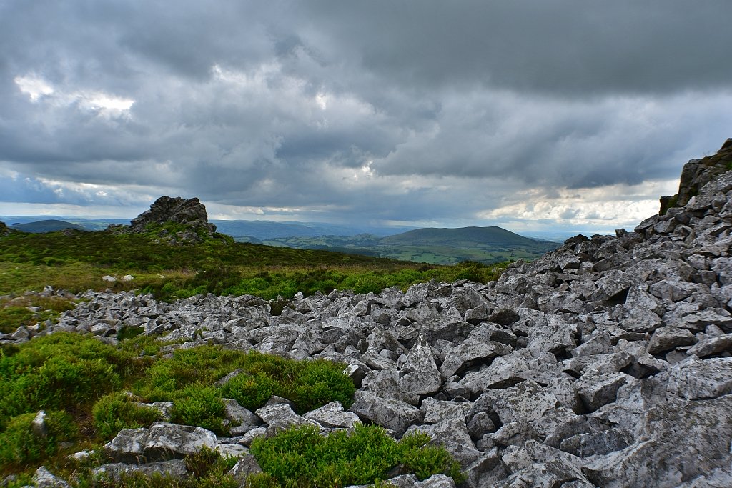 Angry Clouds Forming over Stiperstones Ridge © essentially-england.com