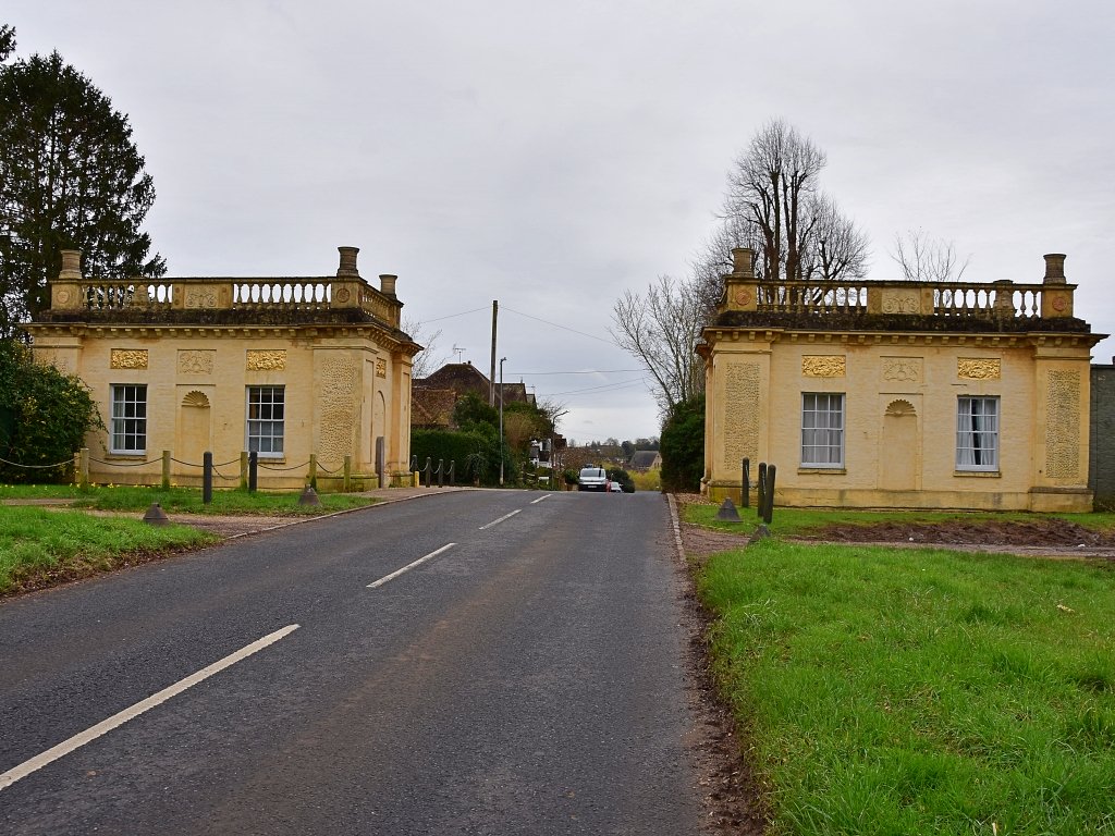 Stowe Gardens Buckingham Lodges Looking Towards the Town of Buckingham © essentially-england.com