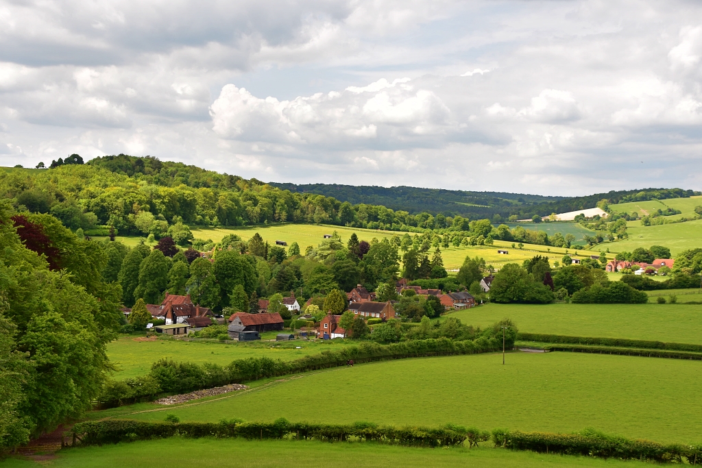 View over Fingest Village in the Chiltern Hills © essentially-england.com