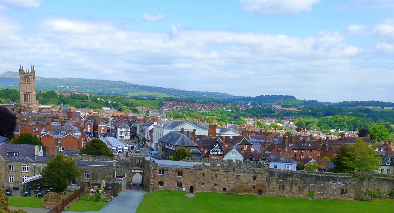 Medieval Town Centre Viewed from the Castle © essentially-england.com