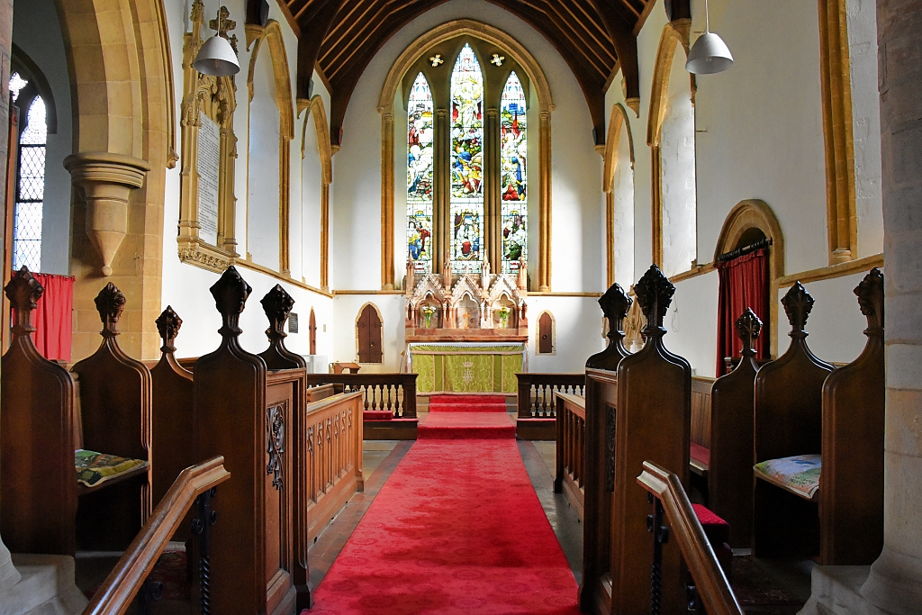 The Chancel of All Hallows Church in Seaton © essentially-england.com